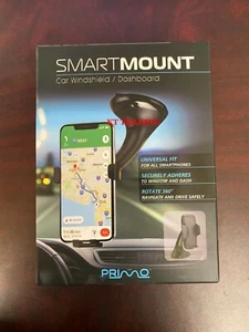PRIMO Universal SMART MOUNT Dash Windshield Hands-Free GPS 360° Phone Holder - Picture 1 of 2