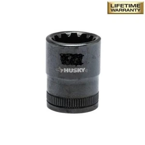 (1) Husky 18mm Metric Black Knurl Grip Socket 3/8 Drive 12 Point FAST! Z59 - Picture 1 of 1