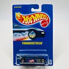 Hot Wheels 90s thunderstreak dragster logo #153 blue card