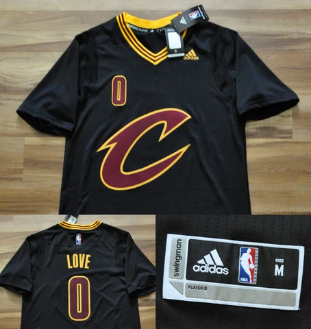 KEVIN LOVE CLEVELAND CAVS ADIDAS SLEEVES C JERSEY NBA SWINGMAN MEN SEWN M NWT Cover