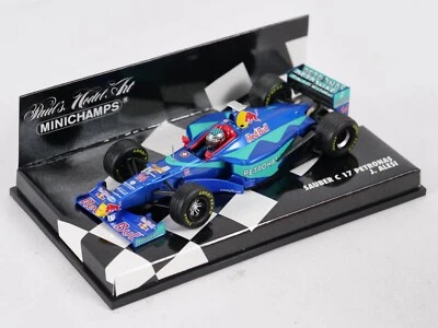 MINICHAMPS 1/43 Sauber C17 Petronas Jean Alesi Rosso Bull 430 980014 430980014 - Immagine 1 di 4
