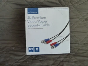 Insignia 100' 4K Ultra HD Premium Video Power Accessory Analog Cable CCTV Camera - Picture 1 of 1