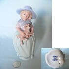 THE LEONARDO COLLECTION Pretty Figurine (LLadro/Nao Style) Lady Holding her Dog