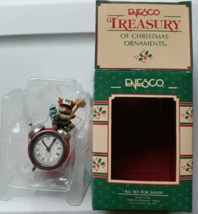 Enesco All Set For Santa Ornament Made to Measure Serie 1989 Neu im Karton - Bild 1 von 3