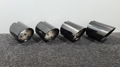 PUNTAS DE TUBO DE ESCAPE ORIGINALES BMW M3 M4 G80 G82 G83 CROMO NEGRO D=100MM 8096126 Foto 1 de 4