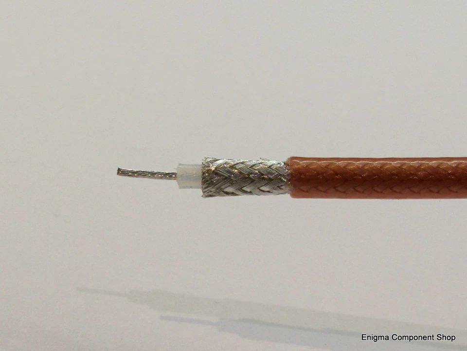 RG400 Military Specification 50R / 50 Ohm RF Coax Cable. Trusted UK Seller.