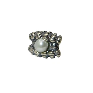 Pandora One of a Kind Seashell with Pearl & SS .925 Charm 791134P - Picture 1 of 5