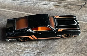 Rare 2008 Hot Wheels 1969 FORD TORINO Talladega Black/Orange Muscle Mania HTF HW - Picture 1 of 6