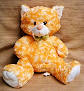 Orange & White PLUSH KITTY CAT w/ Pot Belly by ROYAL PLUSH TOYS - Picture 1 of 10