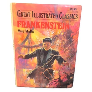 Frankenstein Mary Shelley Great Illustrated Classics Book 1993 Horror Monster HC - Bild 1 von 9