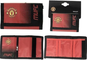 MANCHESTER UNITED FC MUFC WAPPEN NYLON TASCHE GELD GELDBÖRSE BARGELD KREDITKARTE FD - Bild 1 von 6