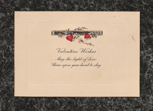 um 1910 zart gestalteter Valentinstag 5 x 3,5 unbenutzt Made in Germany - Bild 1 von 2