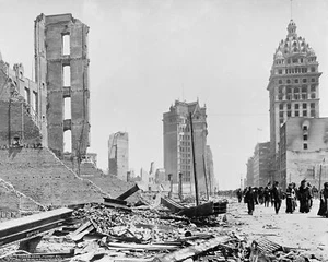 Market St Phelan Bldg San Francisco 1906 Vintage 8x10 Reimpresión De Foto Antigua - Imagen 1 de 1