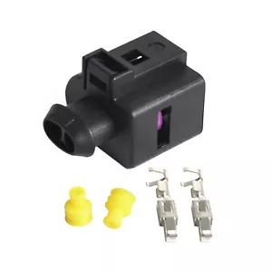 For Volkswagen For AUDI 2Pin Female Connector Plug Kit 1J0973722 1J0 973 722 - Picture 1 of 8