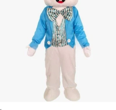Easter Bunny Costume CLOTHES ONLY Rabbit Halloween Birthday Adult Mascot - Image 1 of 4
