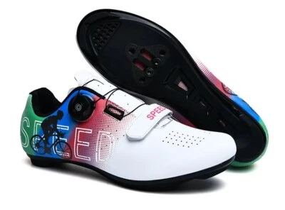 Hombres MTB Ciclismo Tenis Carreras Bicicleta Zapatos Mujeres Carretera Zapatos Autobloqueantes Foto 1 de 4