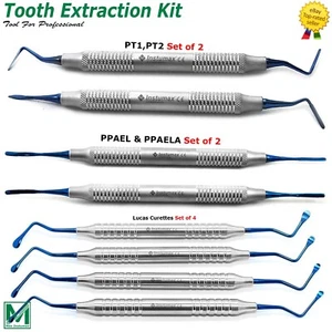 Dental PDL Luxating Elevators Periotome Luxation Tooth Extracting Extraction Kit - Picture 1 of 4