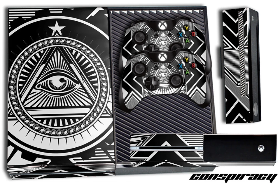 Designer Skin für Xbox One 1 Gaming Konsole + 2 Controller Aufkleber Consp Weiß - Bild 1 von 1