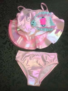 NWt flapdoodles fish 2pc bathing swim suit tankini 2t boutique pageant birthday - Picture 1 of 8