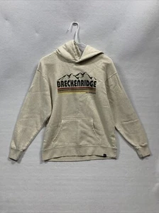 BRECKENRIDGE Colorado Boys Size XL Beige Hoodie - Picture 1 of 4