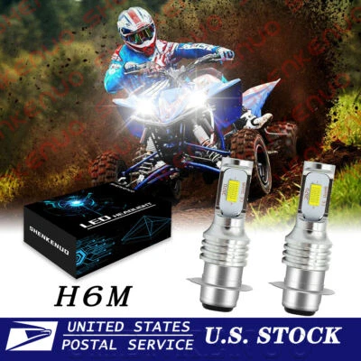 2pcs Headlight For Yamaha YFZ450 YFZ450R Raptor 700 700r LED Lights Bulb 6000K - Image 1 of 4