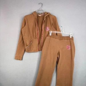 Conjunto de chándal con capucha marrón XL para mujer Apple Bottoms años 90 Y2K salón - Imagen 1 de 24