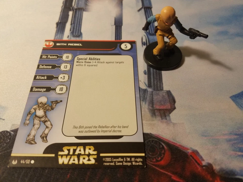 Star Wars Miniatures Universe 44 Bith Rebel - Image 1 of 1