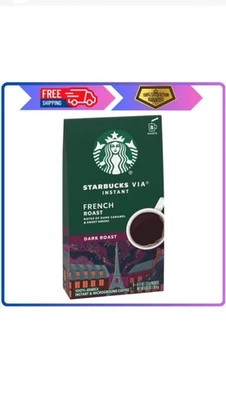 Starbucks VIA Instant Coffee French Roast, Dark Roast, 8 Packets - Image 1 of 4