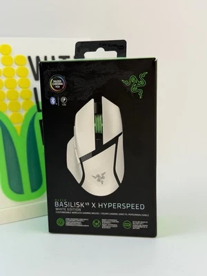 NEW - Razer Basilisk V3 X Hyperspeed RBG Optical Bluetooth Gaming Mice, White - Image 1 of 4
