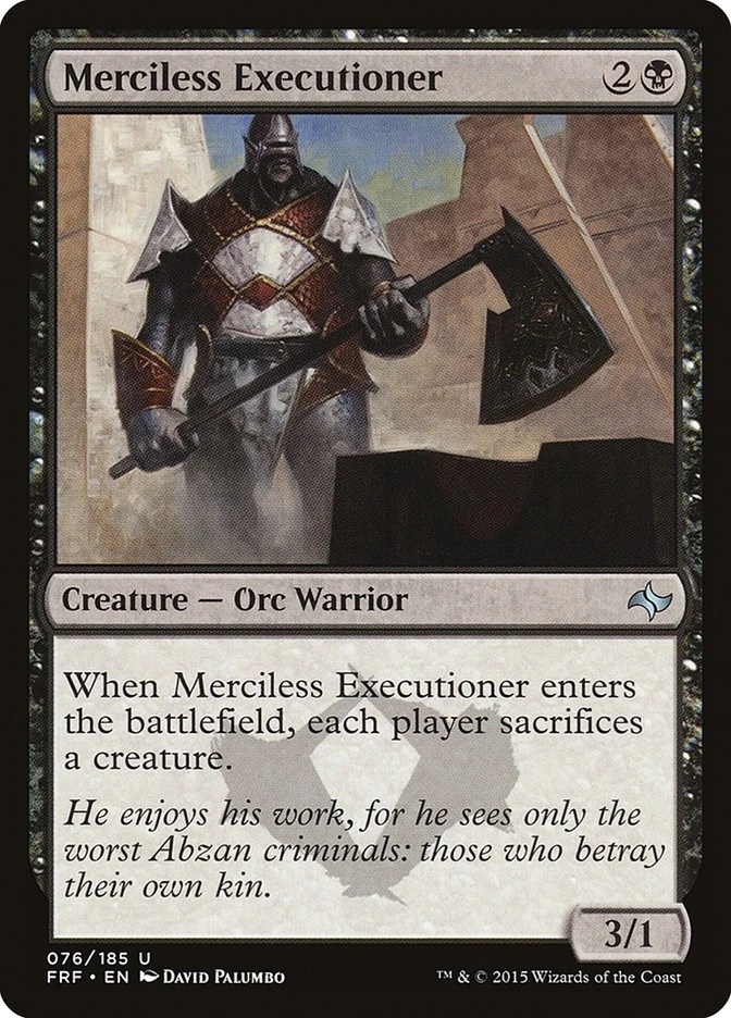 Merciless Executioner 76 LP Normal Fate Reforged MTG EN - Image 1 of 1