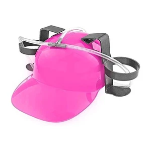 Fairly Odd Novelties Beer Soda Guzzler Casco Bere Festa Cappello, Rosa - Foto 1 di 7
