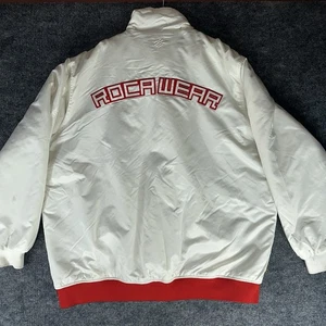 Chaqueta Bomber Rocawear 5XL Nylon Para Hombre Cremallera Completa Blanca y2k Años 2000 Acolchada Forrada - Imagen 1 de 8