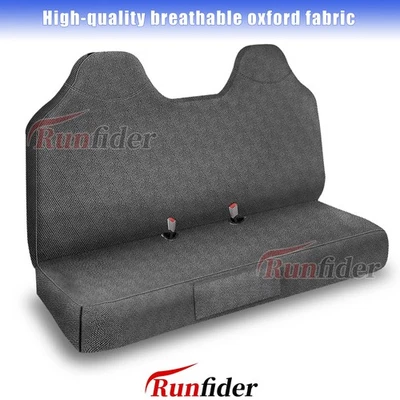 Heavy Duty Solid Front Bench Seat Cover for Ford F250 F350 F450 F550 99-07 Gray - Image 1 of 4