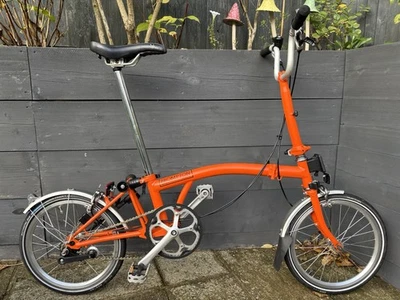 Brompton M3L Faltrad C Line Equivalent in Bright Orange - Freizeit gebraucht - Bild 1 von 4