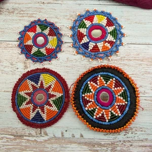 Juego Mixto de 4 Flores Gulf Cuentas Tribales Kuchi De Colección (19443) - Imagen 1 de 7