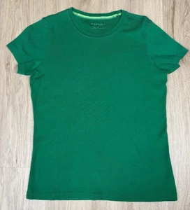 St John’s Bay Classic Tee Damen GRÜN Kurzarm T-Shirt Oberteil 100% Baumwolle Gr. M - Bild 1 von 17