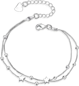 Armbänder Für Frauen Sterling - Verstellbare Layered Armband - Mädchen - Bild 1 von 6