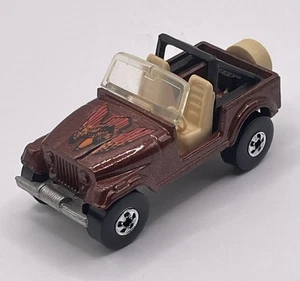 VINTAGE HOT WHEELS 1981 BLACKWALL BW JEEP CJ-7 MALAYSIA METALLIC BROWN EAGLE HW - Picture 1 of 6