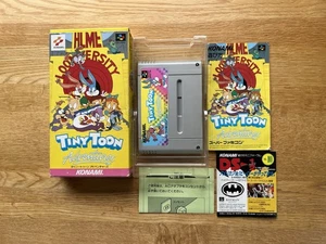 Tiny Toon Adventures Japan Super Famicom Nintendo SFC SNES With Leaflets - Picture 1 of 23