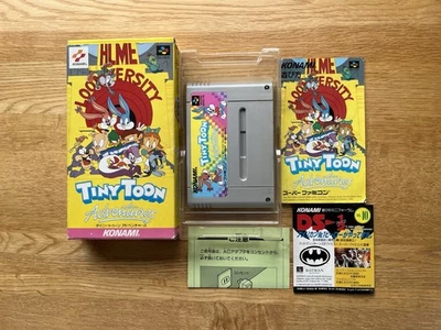 Tiny Toon Adventures Japan Super Famicom Nintendo SFC SNES With Leaflets - Image 1 of 4