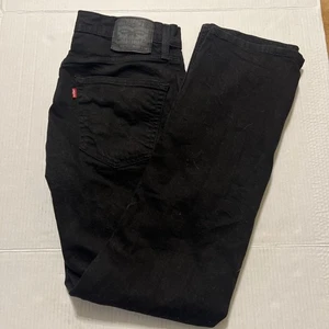 Levis 559 Jeans Mens 33x34 Relaxed Straight Stretch Black Dark Wash Denim - Picture 1 of 8