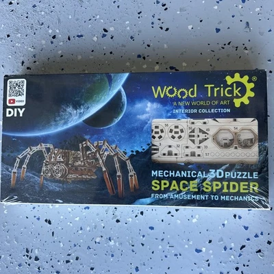 Wood Trick Space Spider Mechanical 3D Wooden Puzzle - DIY Model - New - Image 1 of 2