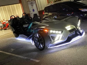 6 PIEZAS x5FT Doble Fila Blanco Frío Puro Bajo Resplandor Coche Camión Parrilla Luces Bluetooth - Imagen 1 de 10