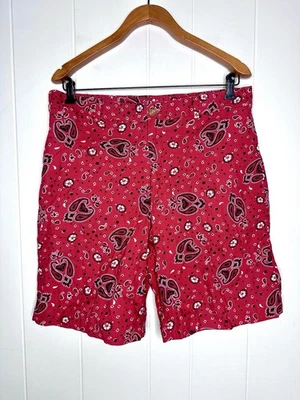 Новый с Ярлыками Bills Khakis M2S красный бандана хлопок повседневные шорты 9» - пейсли мужской 35 США - Изображение 1 из 4