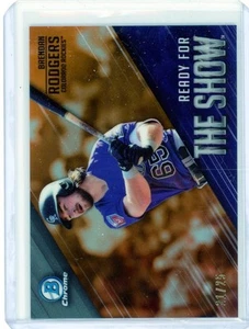 BRENDAN RODGERS - Rockies - 2019 Bowman Chrome Ready for the Show Orange 21/25 - Imagen 1 de 2