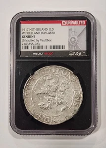 1617 Netherland 1LD W. Friesland Dav-4870 Lion Daalder ~ VaultBox Silver Coin - Picture 1 of 2
