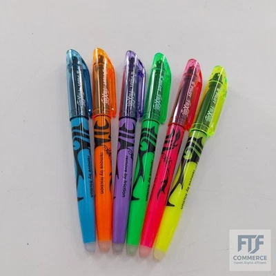 PILOT - 6er-Set FriXion Light - Radierbarer Textmarker - Neonpink, Neongelb, Vio - Bild 1 von 4