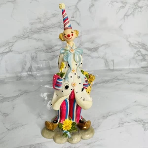 VTG Hand Painted Clown Figurine w/ Umbrella by Herco Gift Professionals 1970's - Picture 1 of 9