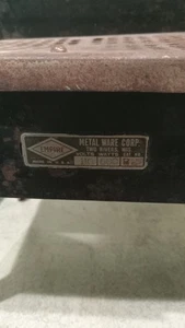 Antique 1930s Empire Metal Ware Electric No Cord Toy Stove Oven Range Project - Picture 1 of 13