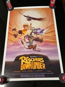 Vintage 1990 Disney Movie Poster - The Rescuers Down Under - DS One Sheet - Picture 1 of 8